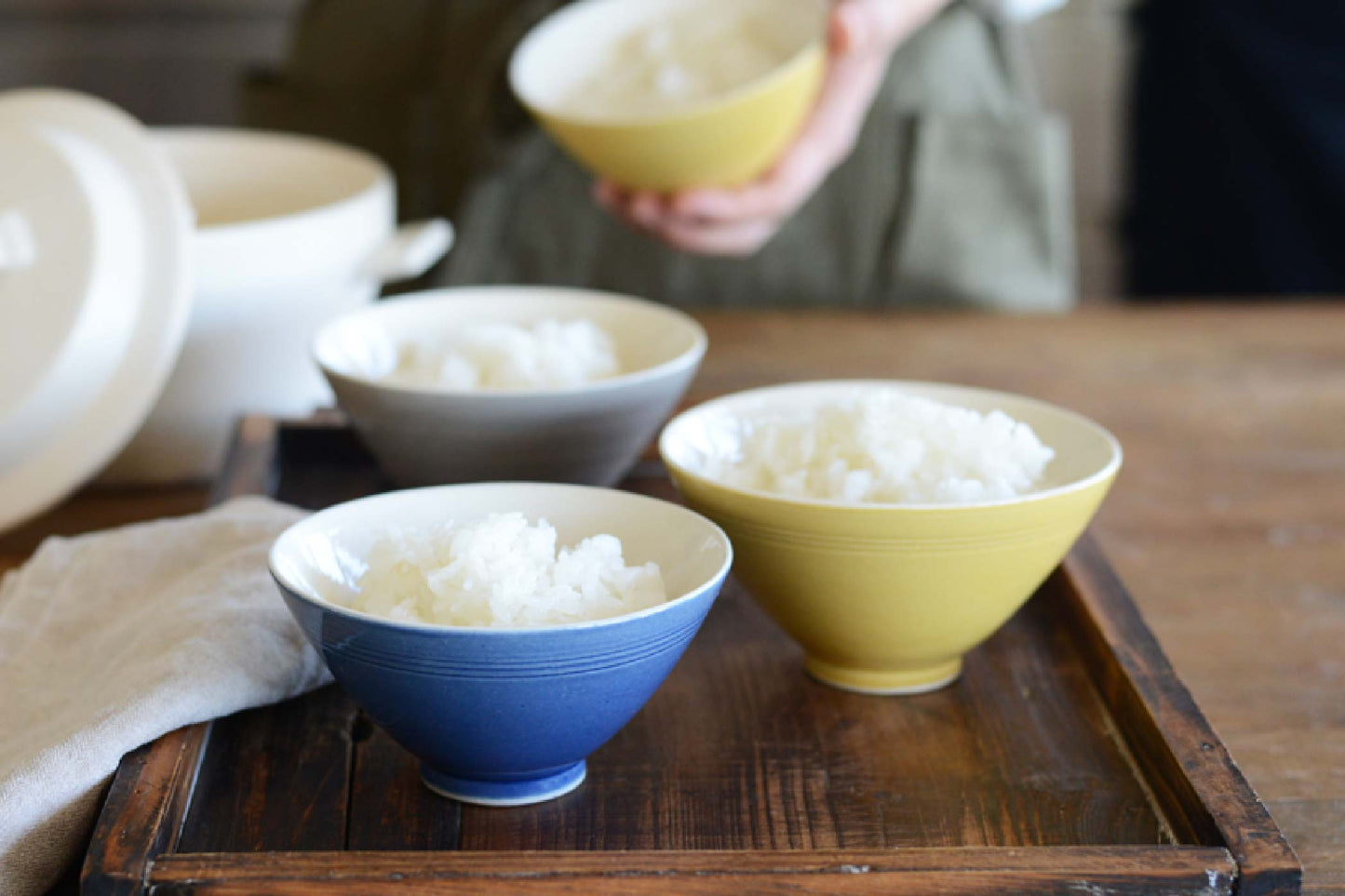 Trois Ligne Japanese Rice Bowl