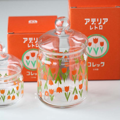 Aderia Retro Glass Canister – Tulip