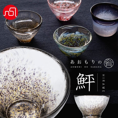 Tsugaru Vidro Fish of AOMORI Sake Glass Set