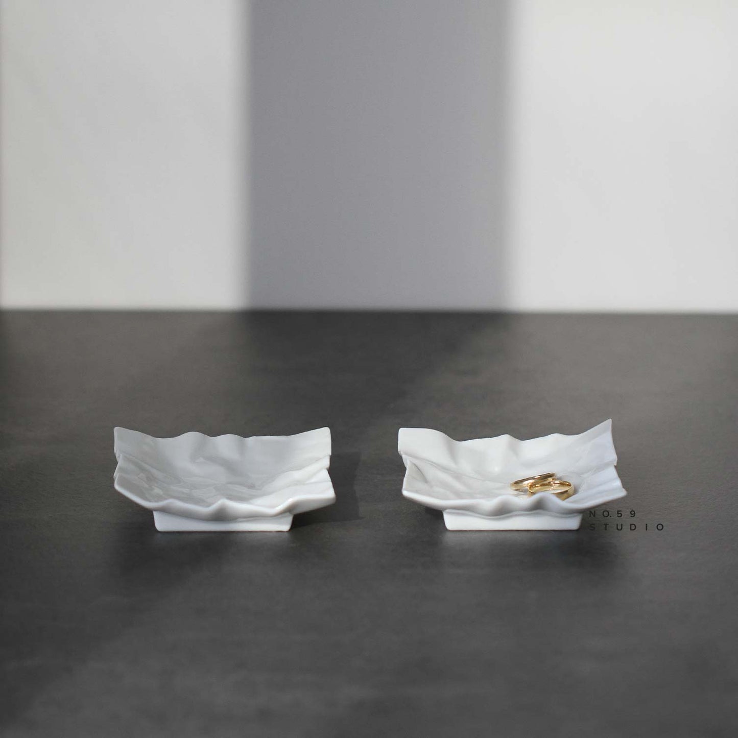 New Crinkle Small Plate Set of 2