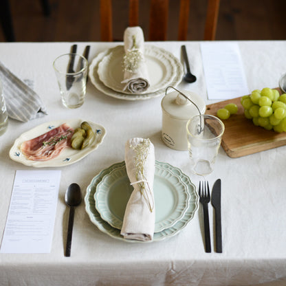 Pomponner Dinnerware — White