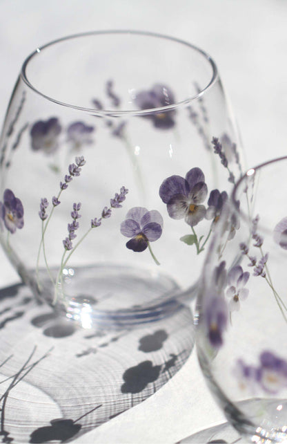 Language of Flower Tumblers Gift Set (lavender)