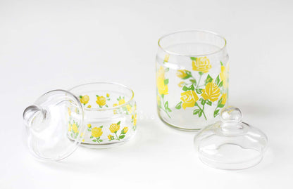 Aderia Retro Glass Canister – Rose