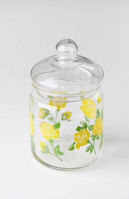 Aderia Retro Glass Canister – Rose