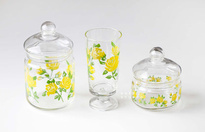 Aderia Retro Glass Canister – Rose