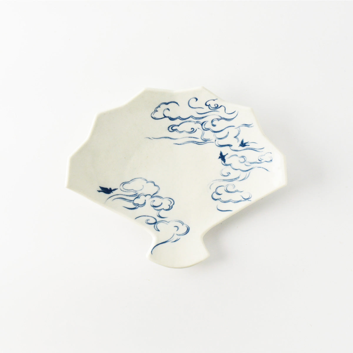 Japanese Seifu Fan-Shaped Plate