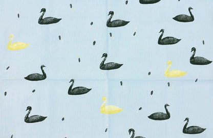 Cotton Handkerchief Furoshiki Wrapping Cloth — Swan