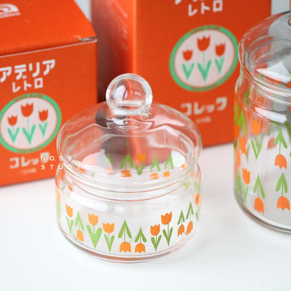 Aderia Retro Glass Canister – Tulip