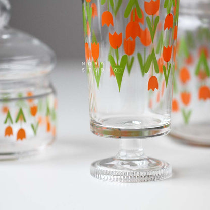 Aderia Retro Glass Canister – Tulip