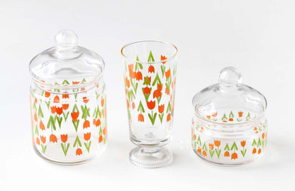 Aderia Retro Glass Canister – Tulip